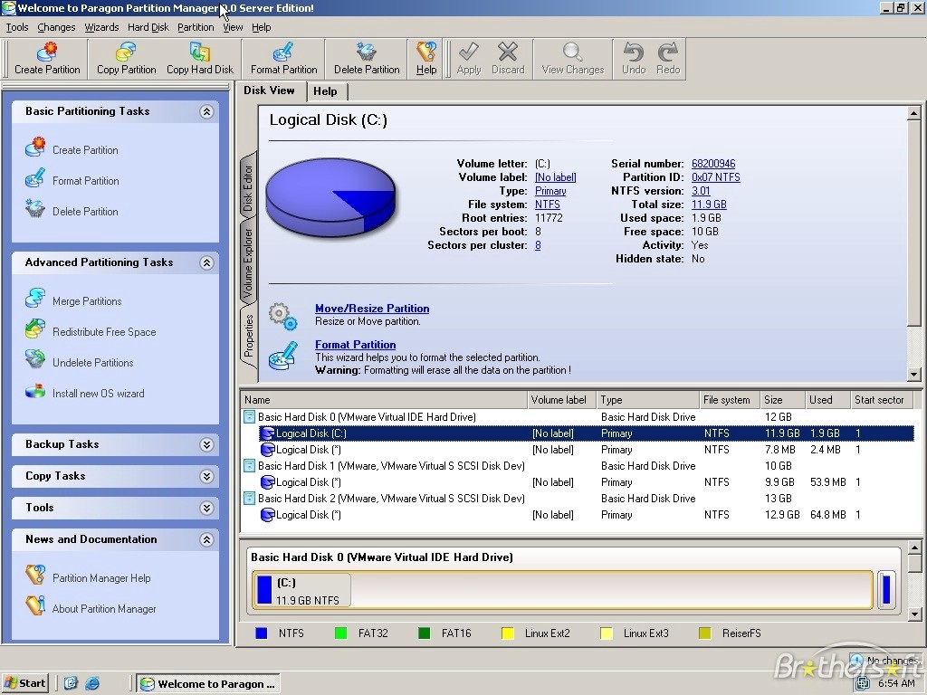 Disk partition software freeware